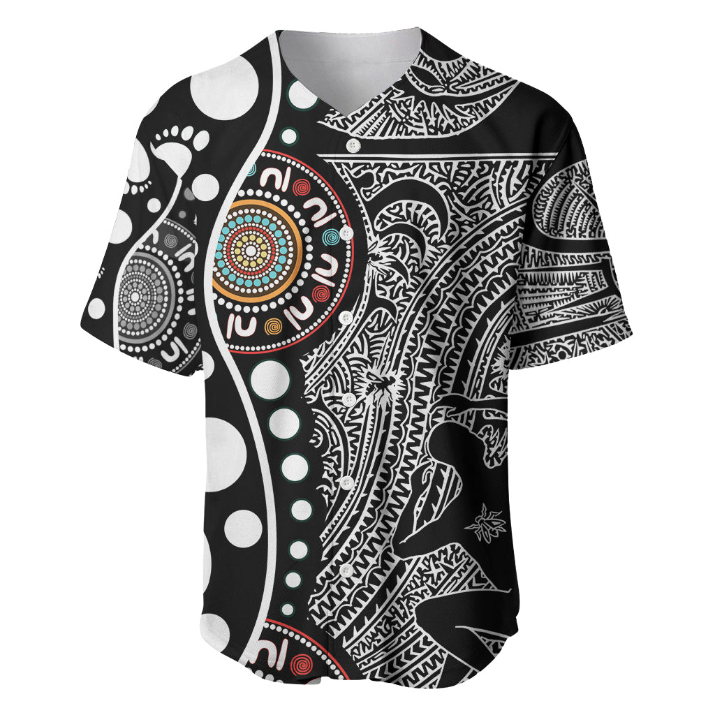 Torest Trait Islands Map Mix Aboriginal Pattern Baseball Jersey