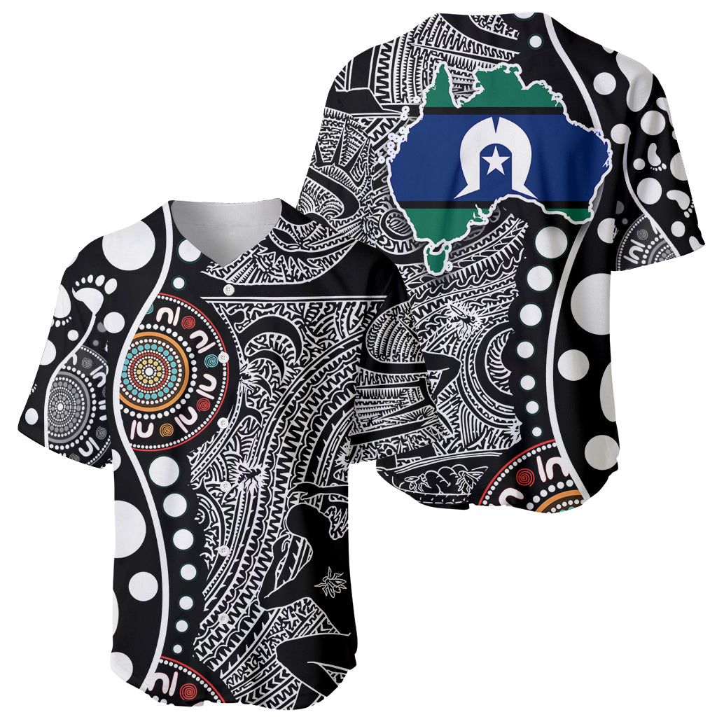 Torest Trait Islands Map Mix Aboriginal Pattern Baseball Jersey