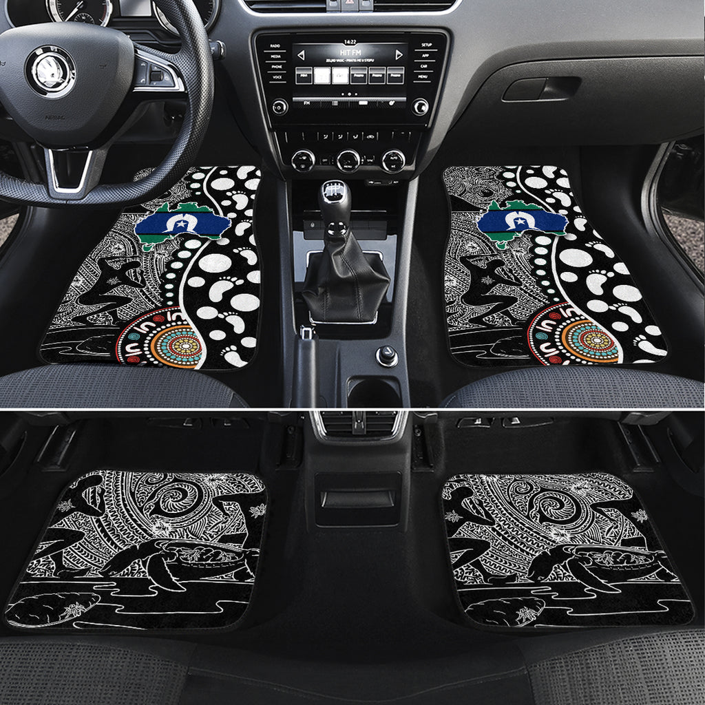 Torest Trait Islands Map Mix Aboriginal Pattern Car Mats