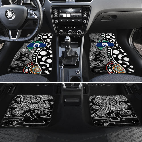 Torest Trait Islands Map Mix Aboriginal Pattern Car Mats