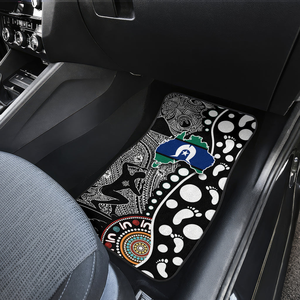 Torest Trait Islands Map Mix Aboriginal Pattern Car Mats