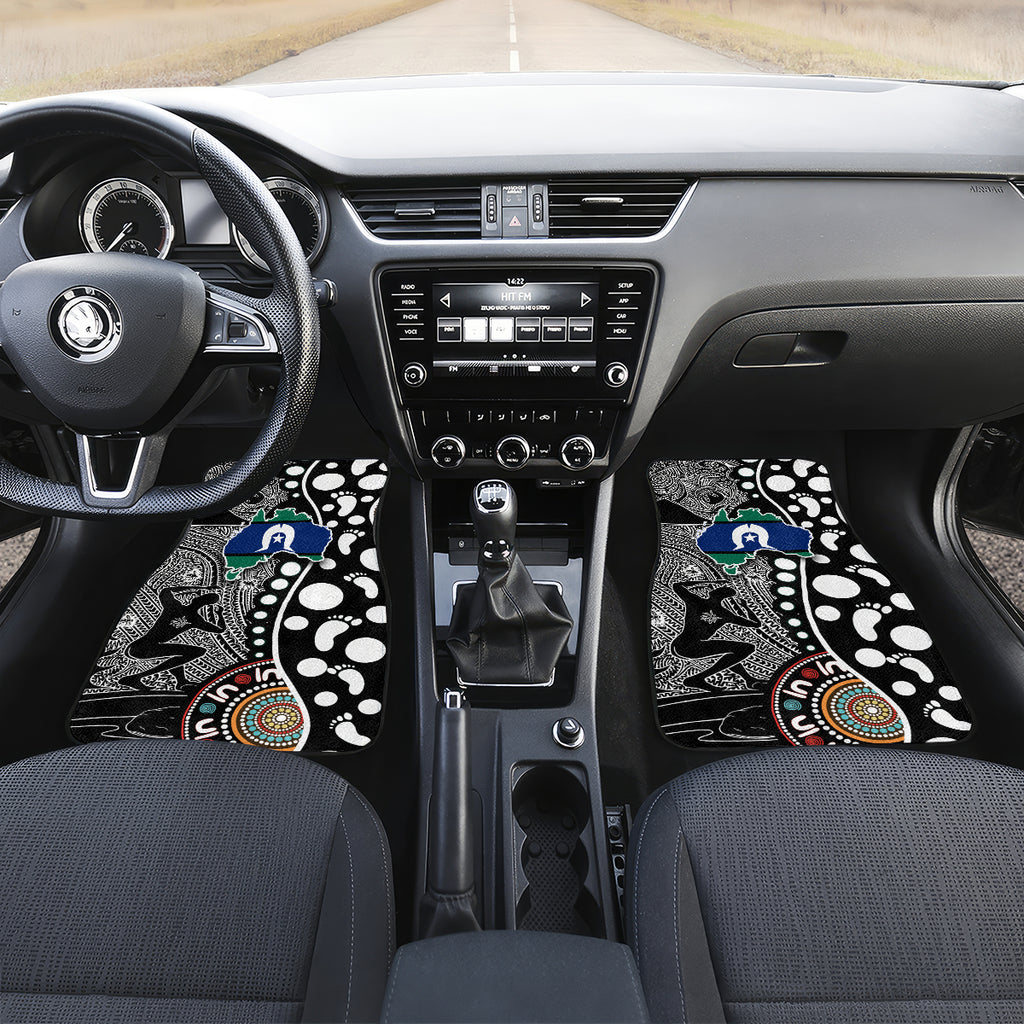 Torest Trait Islands Map Mix Aboriginal Pattern Car Mats