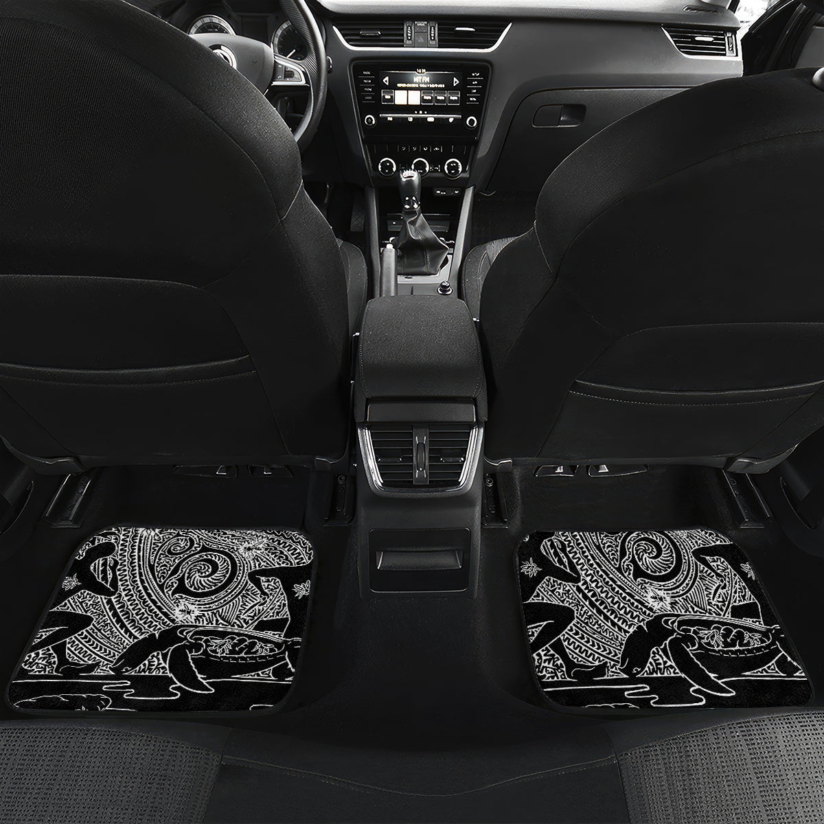Torest Trait Islands Map Mix Aboriginal Pattern Car Mats