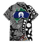 Torest Trait Islands Map Mix Aboriginal Pattern Family Matching Mermaid Dress and Hawaiian Shirt