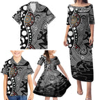 Torest Trait Islands Map Mix Aboriginal Pattern Family Matching Puletasi and Hawaiian Shirt