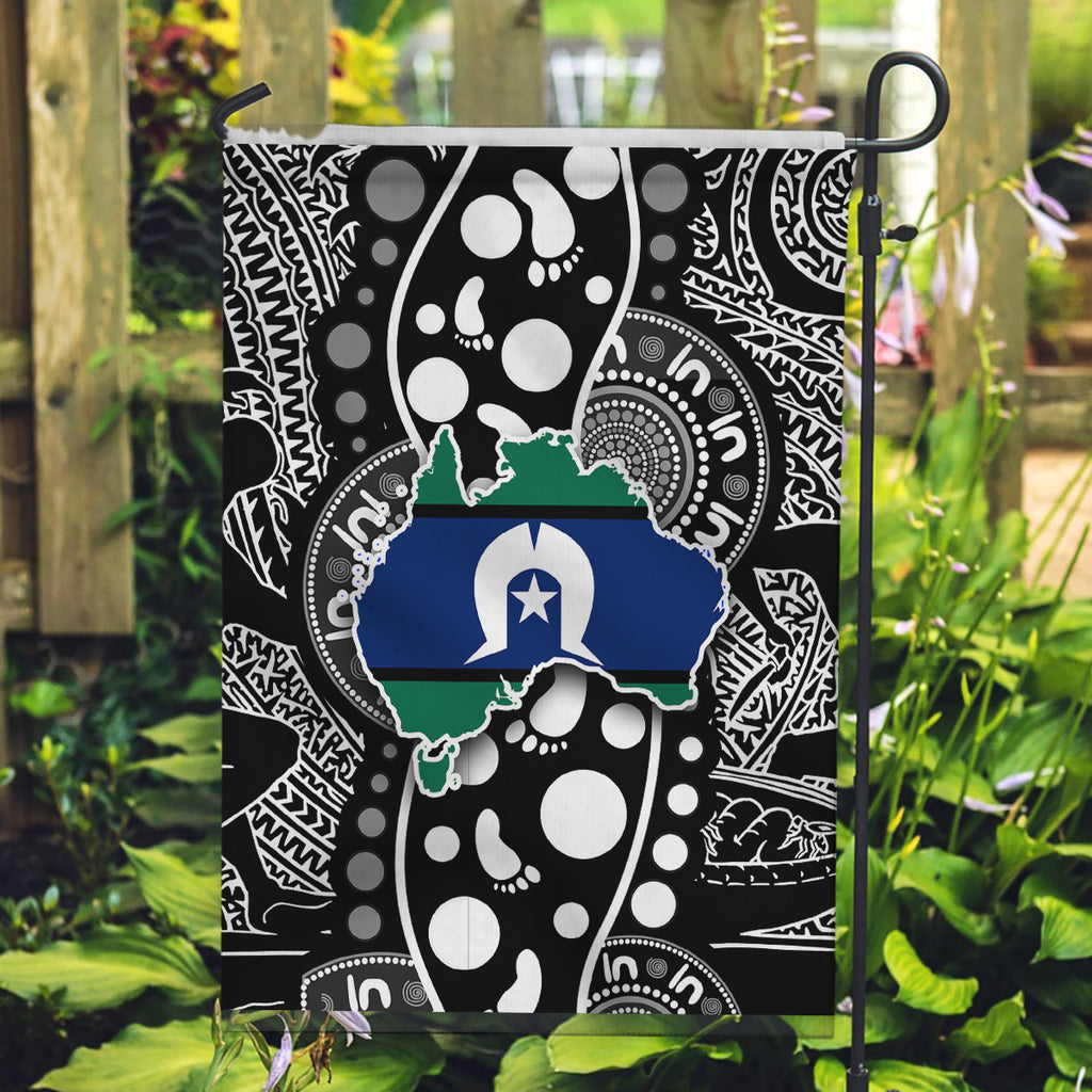 Torest Trait Islands Map Mix Aboriginal Pattern Garden Flag