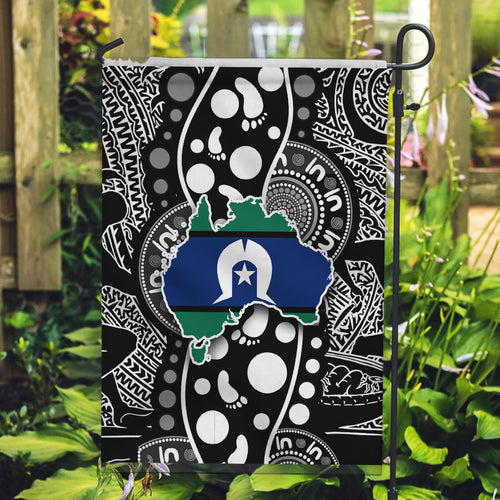Torest Trait Islands Map Mix Aboriginal Pattern Garden Flag