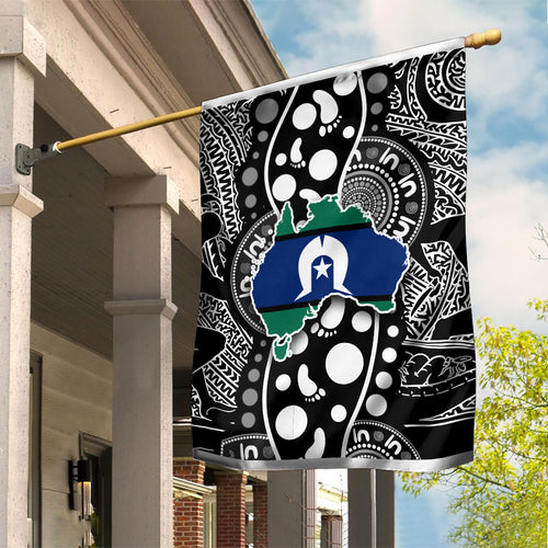 Torest Trait Islands Map Mix Aboriginal Pattern Garden Flag