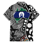 Torest Trait Islands Map Mix Aboriginal Pattern Hawaiian Shirt