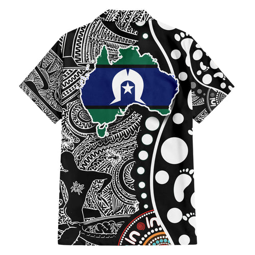 Torest Trait Islands Map Mix Aboriginal Pattern Hawaiian Shirt