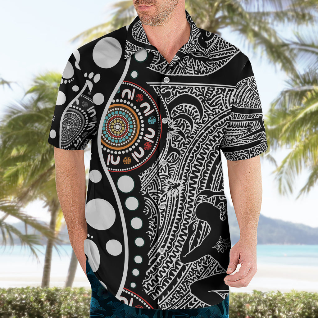 Torest Trait Islands Map Mix Aboriginal Pattern Hawaiian Shirt