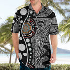 Torest Trait Islands Map Mix Aboriginal Pattern Hawaiian Shirt