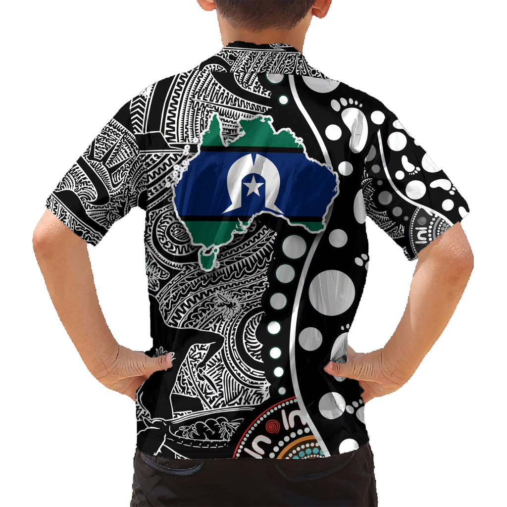 Torest Trait Islands Map Mix Aboriginal Pattern Hawaiian Shirt