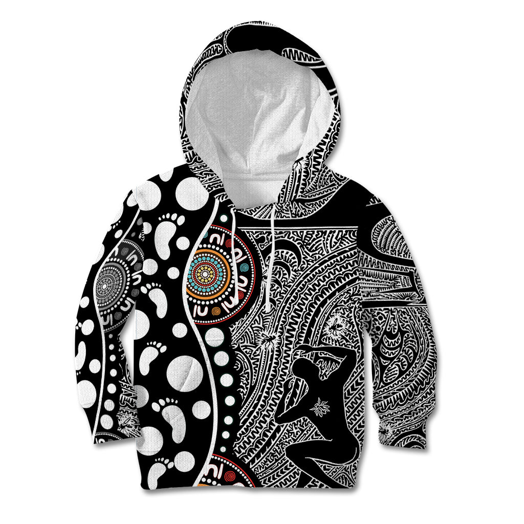 Torest Trait Islands Map Mix Aboriginal Pattern Kid Hoodie