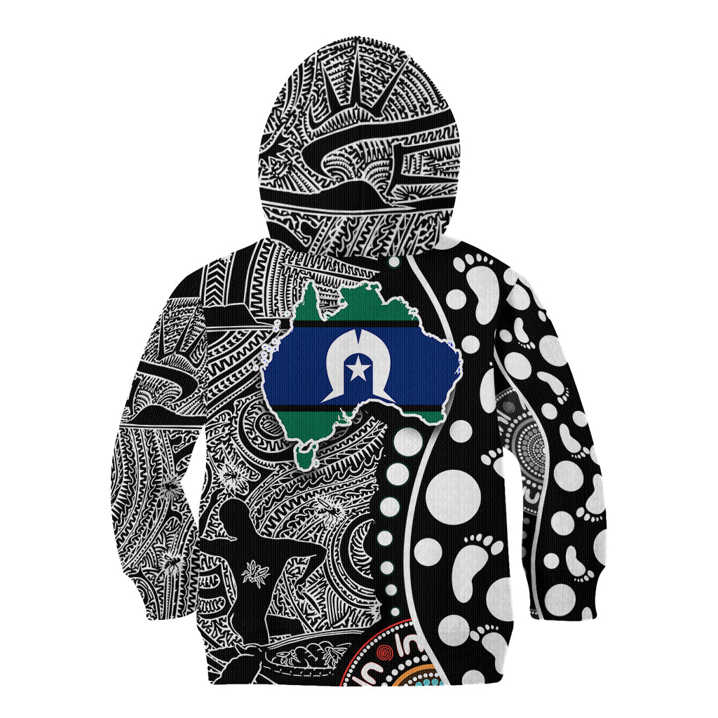 Torest Trait Islands Map Mix Aboriginal Pattern Kid Hoodie