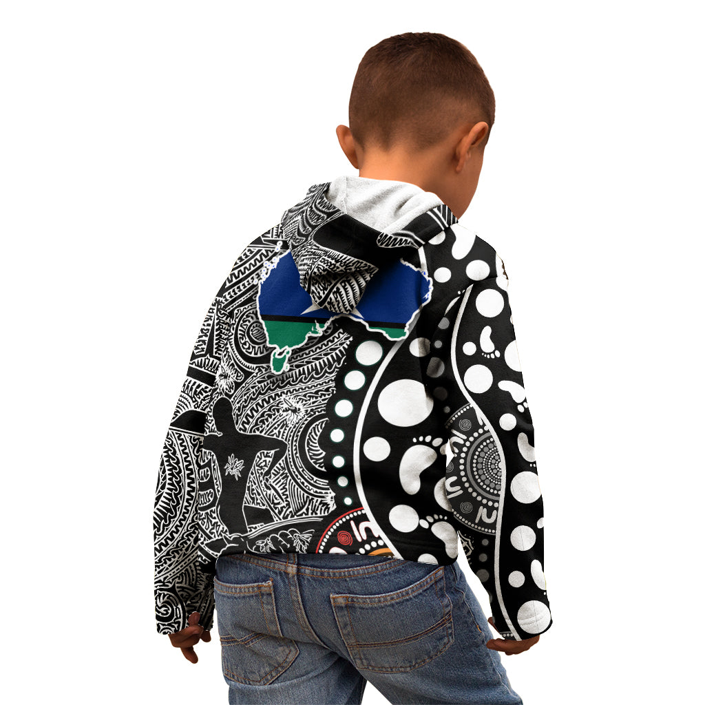 Torest Trait Islands Map Mix Aboriginal Pattern Kid Hoodie