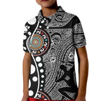 Torest Trait Islands Map Mix Aboriginal Pattern Kid Polo Shirt