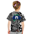 Torest Trait Islands Map Mix Aboriginal Pattern Kid T Shirt