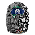 Torest Trait Islands Map Mix Aboriginal Pattern Long Sleeve Shirt