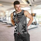 Torest Trait Islands Map Mix Aboriginal Pattern Men Tank Top