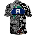 Torest Trait Islands Map Mix Aboriginal Pattern Polo Shirt