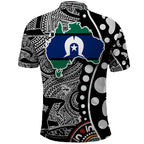 Torest Trait Islands Map Mix Aboriginal Pattern Polo Shirt