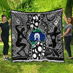 Torest Trait Islands Map Mix Aboriginal Pattern Quilt