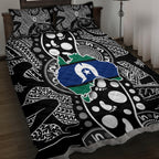 Torest Trait Islands Map Mix Aboriginal Pattern Quilt Bed Set