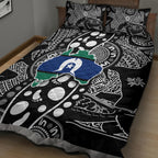 Torest Trait Islands Map Mix Aboriginal Pattern Quilt Bed Set