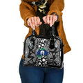 Torest Trait Islands Map Mix Aboriginal Pattern Shoulder Handbag