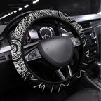 Torest Trait Islands Map Mix Aboriginal Pattern Steering Wheel Cover