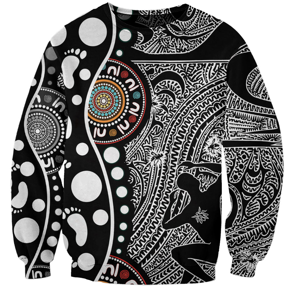 Torest Trait Islands Map Mix Aboriginal Pattern Sweatshirt