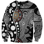 Torest Trait Islands Map Mix Aboriginal Pattern Sweatshirt