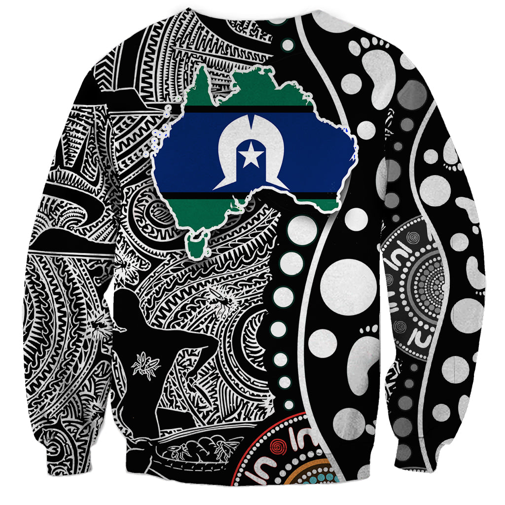 Torest Trait Islands Map Mix Aboriginal Pattern Sweatshirt
