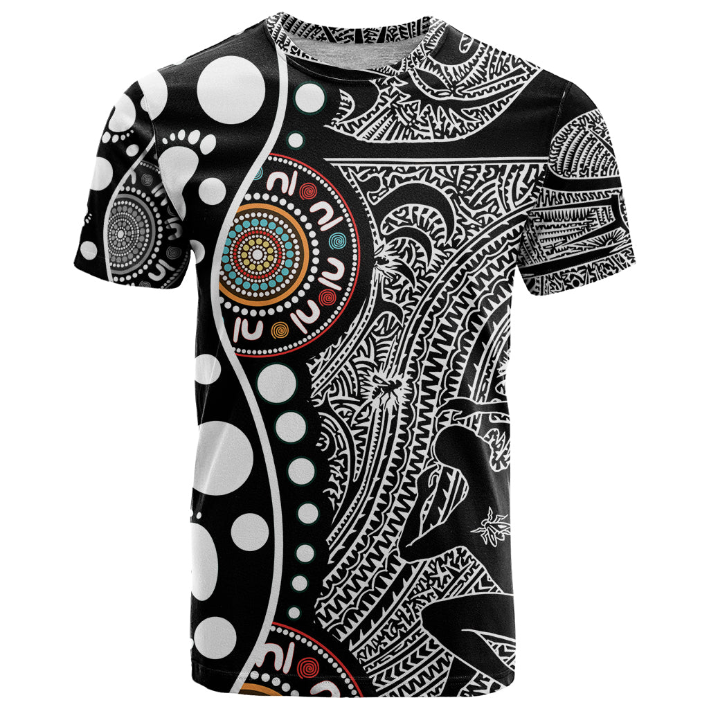 Torest Trait Islands Map Mix Aboriginal Pattern T Shirt