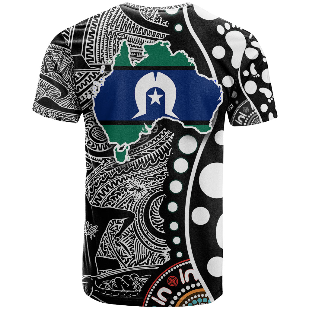 Torest Trait Islands Map Mix Aboriginal Pattern T Shirt