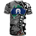 Torest Trait Islands Map Mix Aboriginal Pattern T Shirt