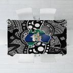 Torest Trait Islands Map Mix Aboriginal Pattern Tablecloth