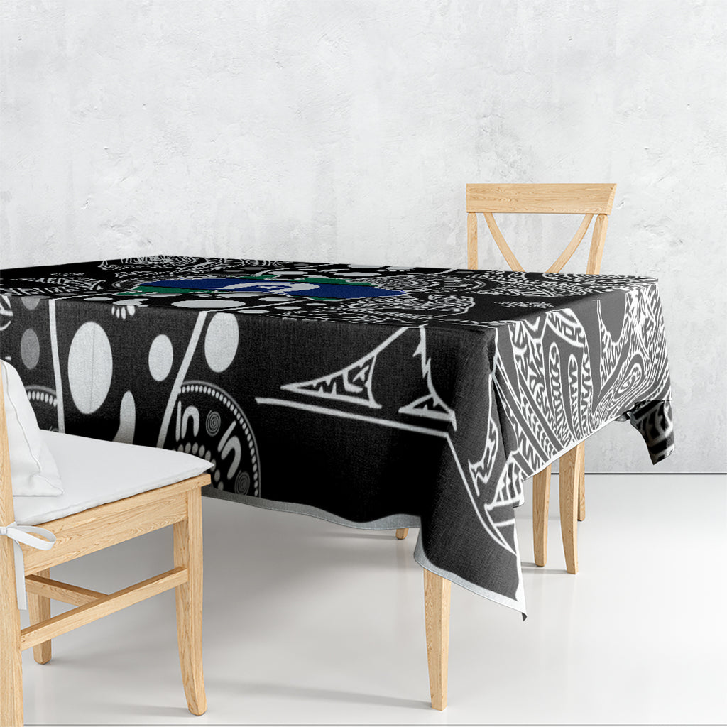 Torest Trait Islands Map Mix Aboriginal Pattern Tablecloth