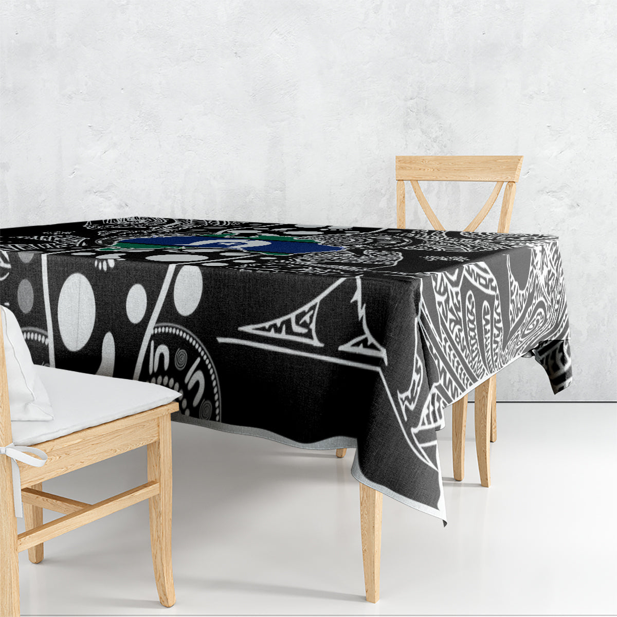 Torest Trait Islands Map Mix Aboriginal Pattern Tablecloth