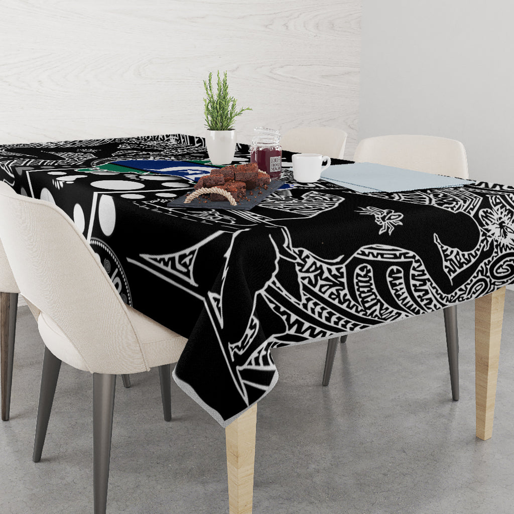 Torest Trait Islands Map Mix Aboriginal Pattern Tablecloth