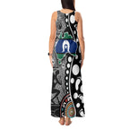 Torest Trait Islands Map Mix Aboriginal Pattern Tank Maxi Dress