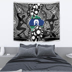Torest Trait Islands Map Mix Aboriginal Pattern Tapestry