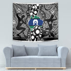 Torest Trait Islands Map Mix Aboriginal Pattern Tapestry