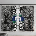 Torest Trait Islands Map Mix Aboriginal Pattern Window Curtain