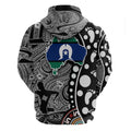 Torest Trait Islands Map Mix Aboriginal Pattern Zip Hoodie