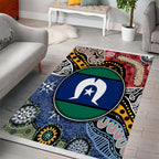 Torest Trait Islands Mix Aboriginal Pattern Area Rug