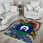 Torest Trait Islands Mix Aboriginal Pattern Area Rug