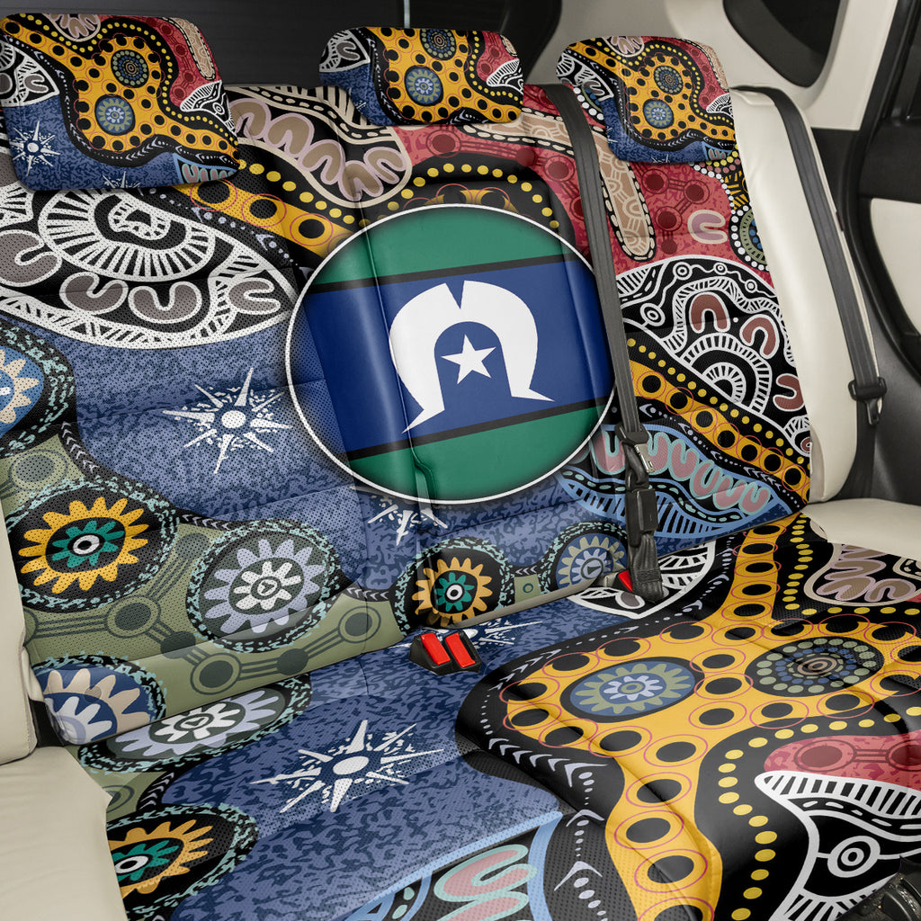 Torest Trait Islands Mix Aboriginal Pattern Back Car Seat Cover