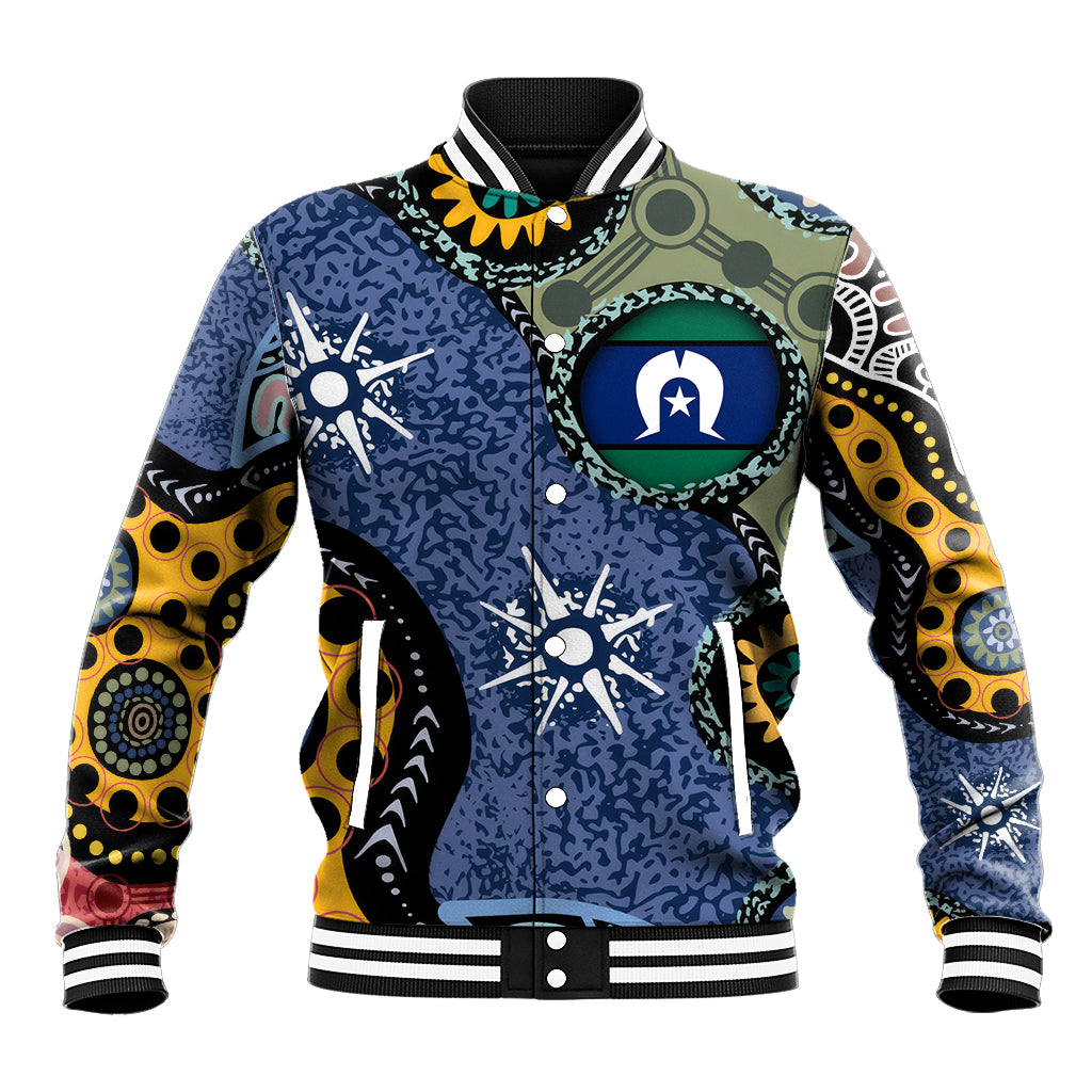 Torest Trait Islands Mix Aboriginal Pattern Baseball Jacket